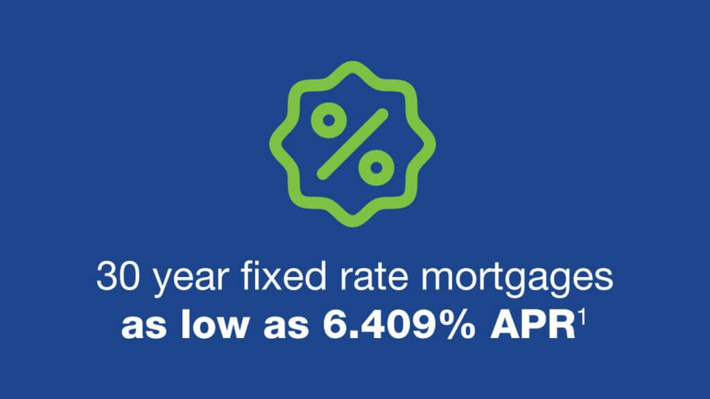 30 year fixed rate mortgages as low as 6.409% APR^1